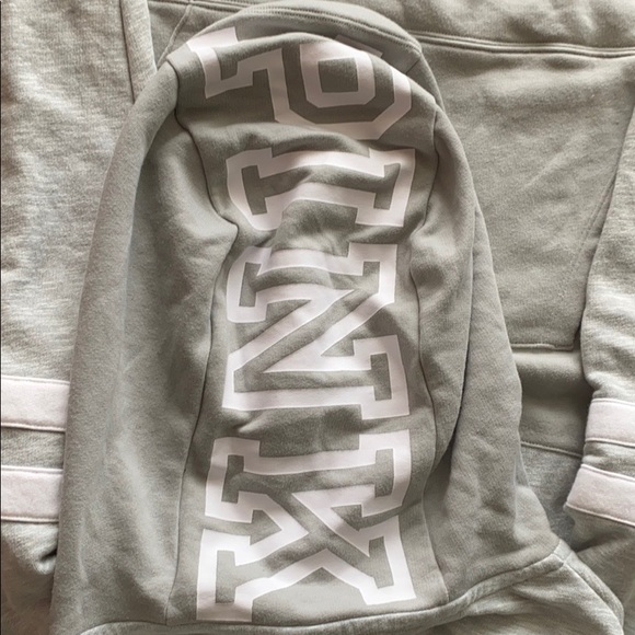 PINK gray hoodie - Picture 2 of 5